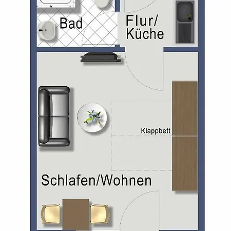 Lägenhet Haus Horizont Fewo Nr 2 *